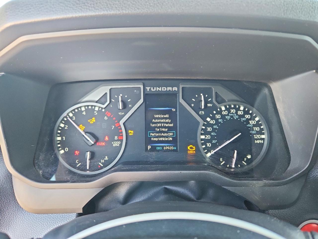 2023 Toyota Tundra VIN 5TFLA5EC7PX012920 COPART salvage auction — Front End, Sc - Salvage Title, sold $18,700 on 2026-09-25 (photo 9)