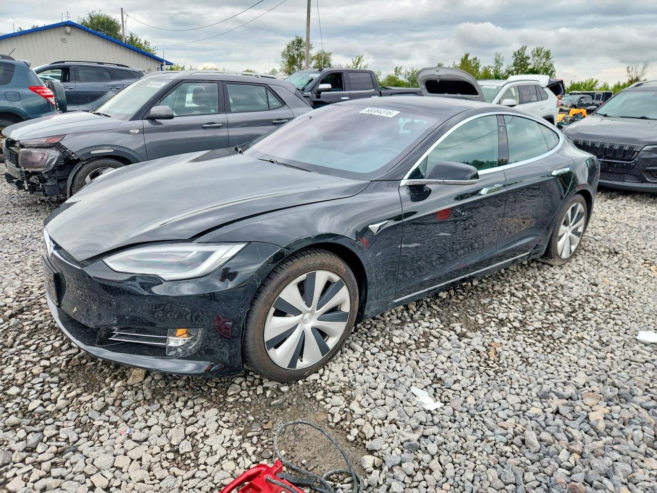 2021 Tesla Model S VIN 5YJSA1E25MF423668 — COPART salvage auction photo
