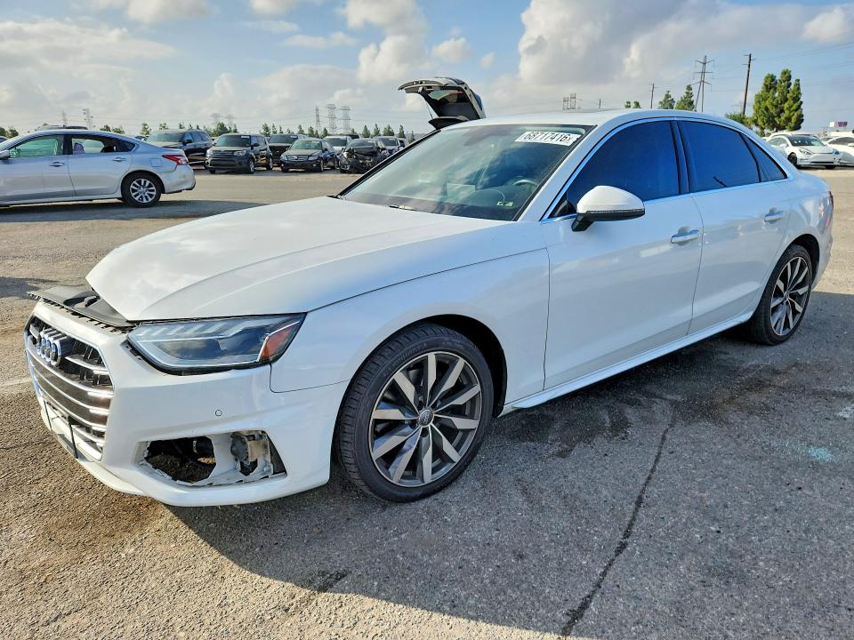 2020 Audi A4 VIN WAUHMAF43LA060342 — COPART salvage auction photo