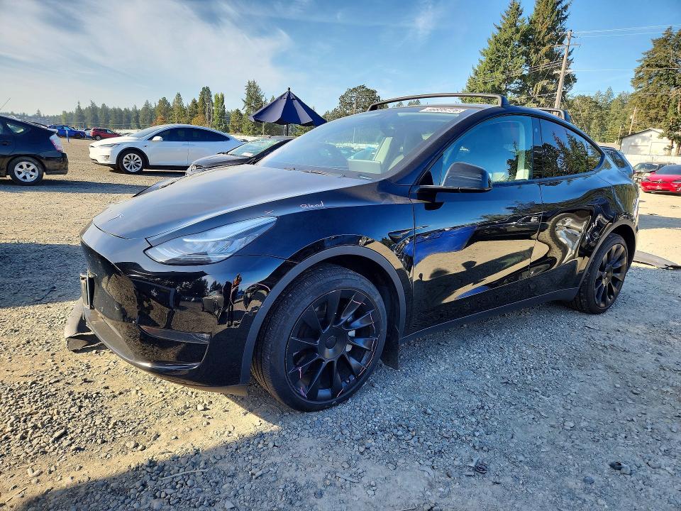2020 Tesla Model y VIN 5YJYGDEE0LF052762 — COPART salvage auction photo