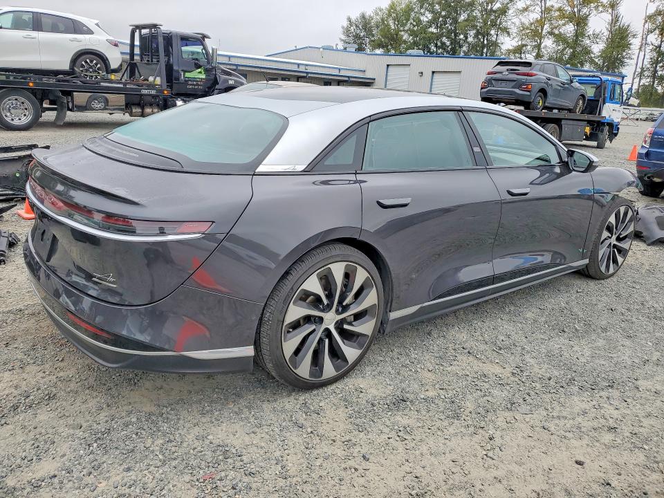 2022 Lucid Air VIN 50EA1GBA8NA003760 COPART salvage auction — FRONT END, Salvage Title, sold $14,200 on 2026-09-28 (photo 3)