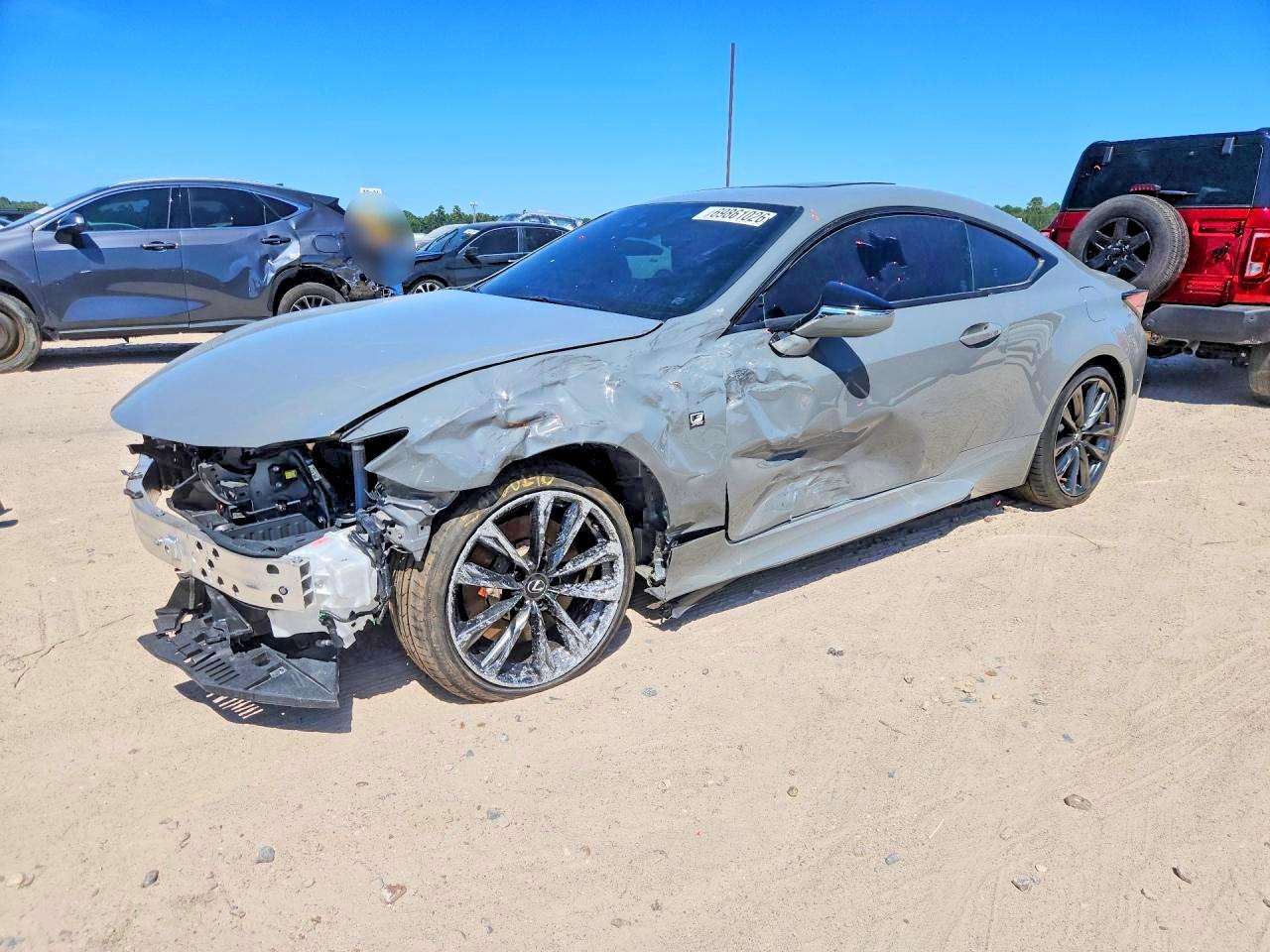 2025 Lexus RC 350 VIN JTHGZ5BC7S5028813 — COPART salvage auction photo
