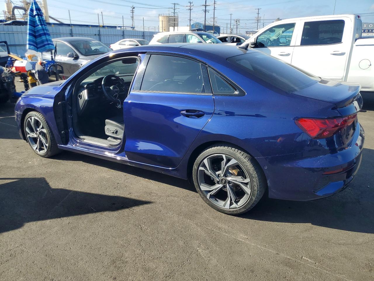 2023 Audi A3 VIN WAUAUDGY8PA050741 COPART salvage auction — Side, CA - SALVAGE CERTIFICATE (P), sold $12,100 on 2026-09-16 (photo 2)