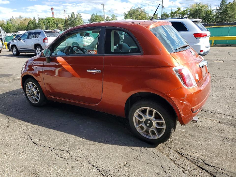 2012 Fiat 500 VIN 3C3CFFAR2CT291401 COPART salvage auction — MECHANICAL, Salvage Title, sold $250 on 2026-09-10 (photo 2)