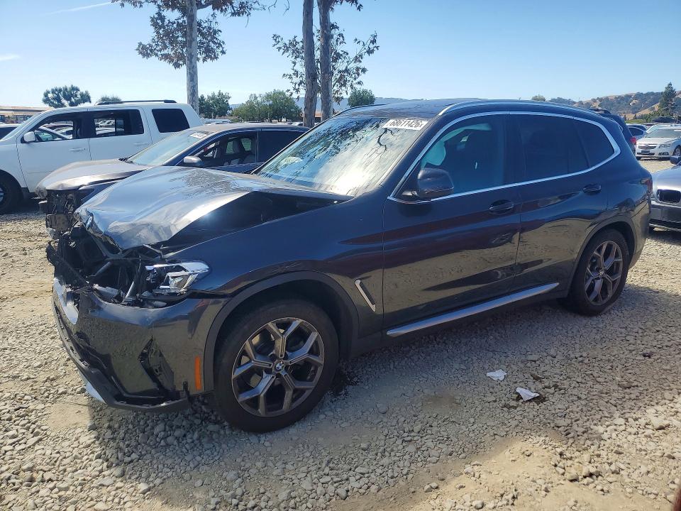2022 BMW X3 VIN 5UX53DP01N9M07644 — COPART salvage auction photo