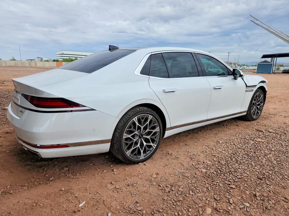 2024 Genesis G90 VIN KMTFC4SD2RU039849 COPART salvage auction — FRONT END, Az - Cert Of Title - Salvage, sold $30,750 on 2026-09-15 (photo 3)