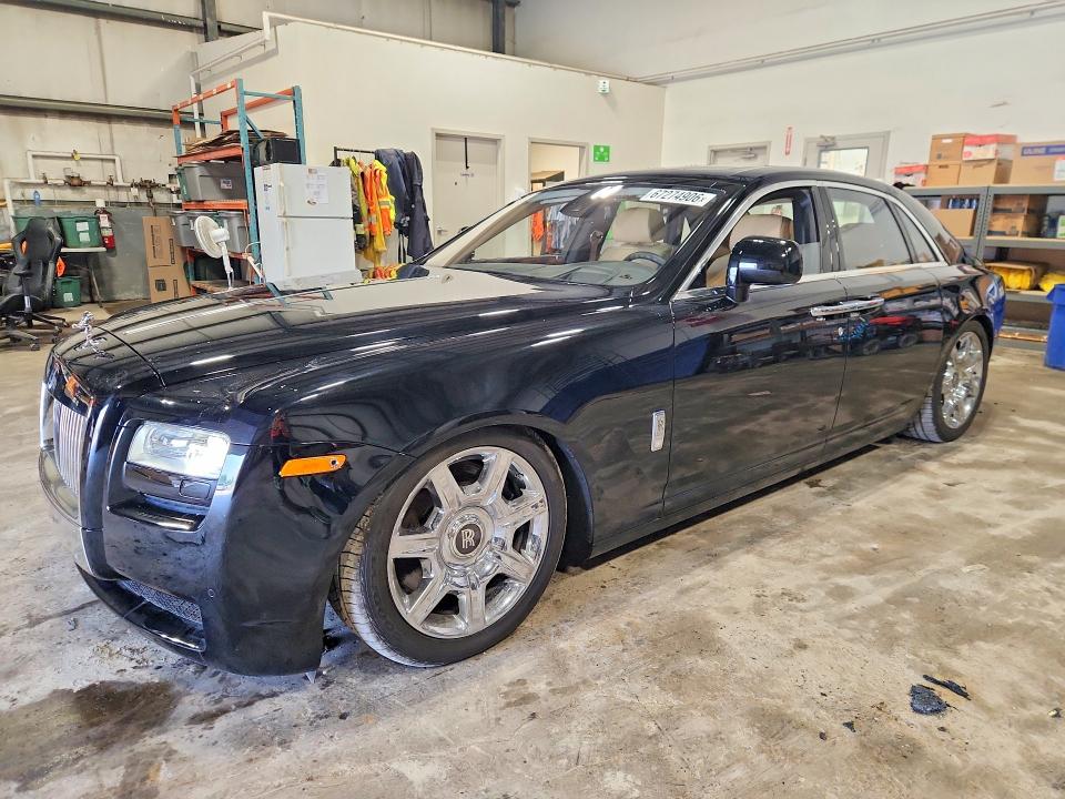 2010 Rolls-royce Ghost VIN SCA664S52AUX48582 COPART salvage auction — WATER/FLOOD, ON - PERMIT IRREPAIRABLE (P), sold $30,250 on 2026-09-08 (photo 1)