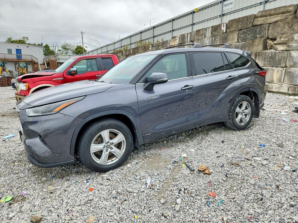 2021 Toyota Highlander hybrid VIN 5TDBBRCH7MS514455 — COPART salvage auction photo