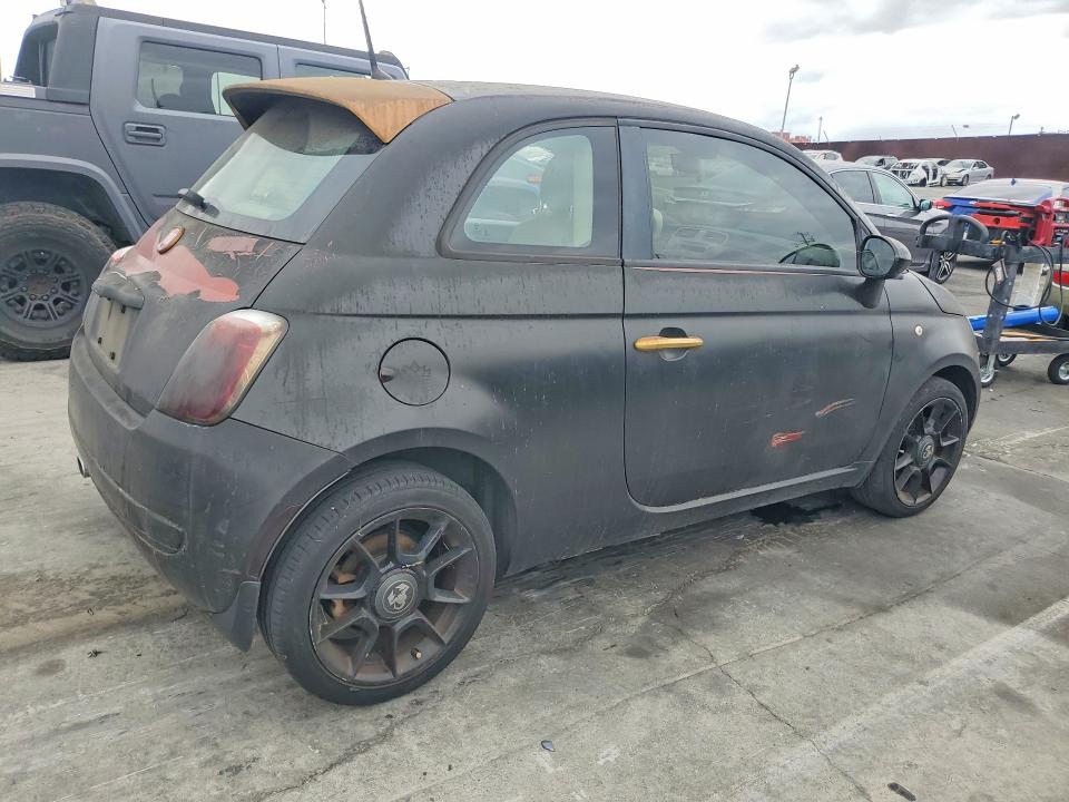 2013 Fiat 500 VIN 3C3CFFAR1DT686171 COPART salvage auction — SIDE, Ca - Dis/Dlr/Exp Only Clean Title, sold $175 on 2026-09-23 (photo 3)