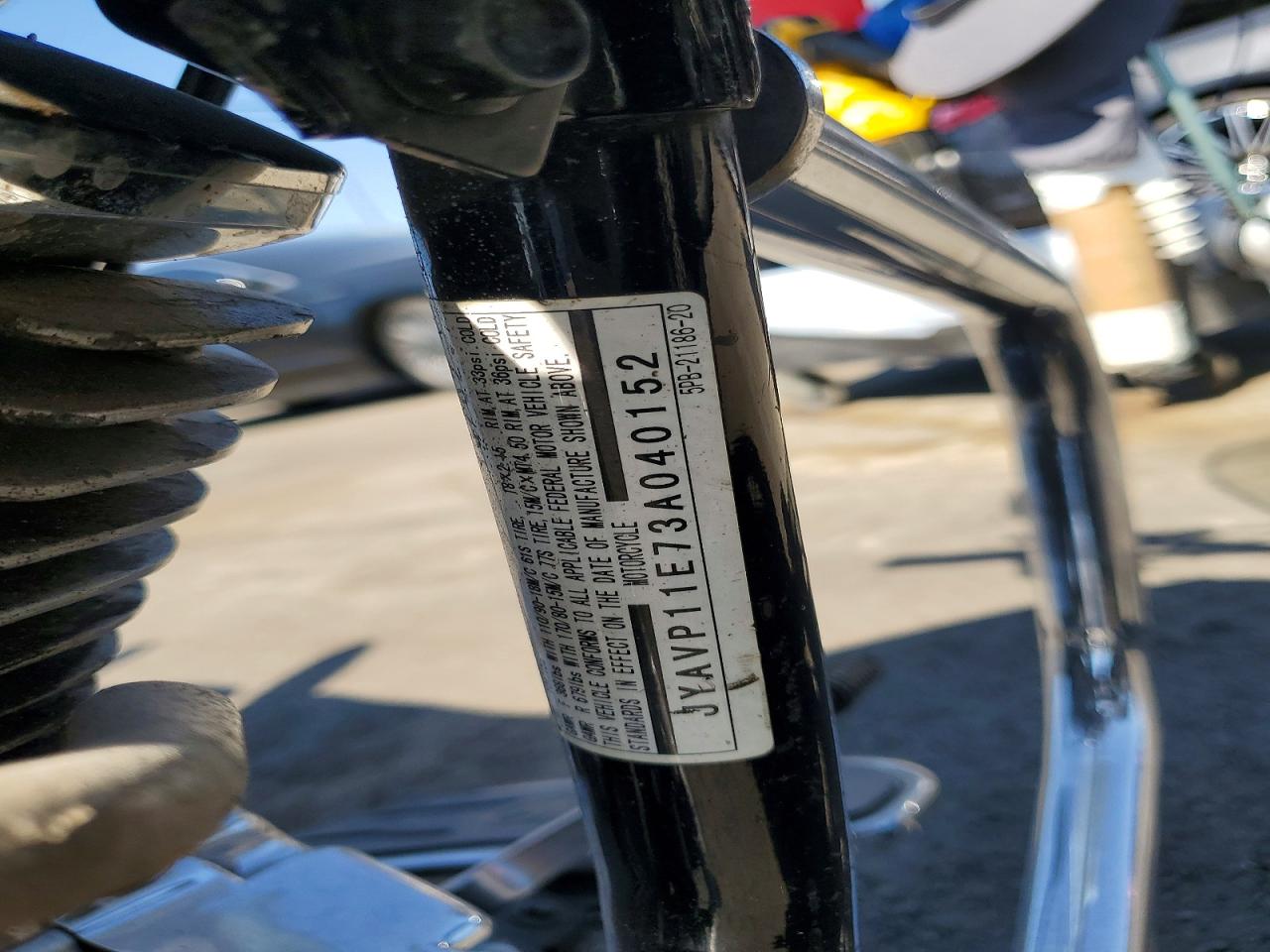 2003 Yamaha xv VIN JYAVP11E73A040152 COPART salvage auction — Minor Dent/Scratches, Jr - Non-Repairable, sold $250 on 2026-09-16 (photo 9)