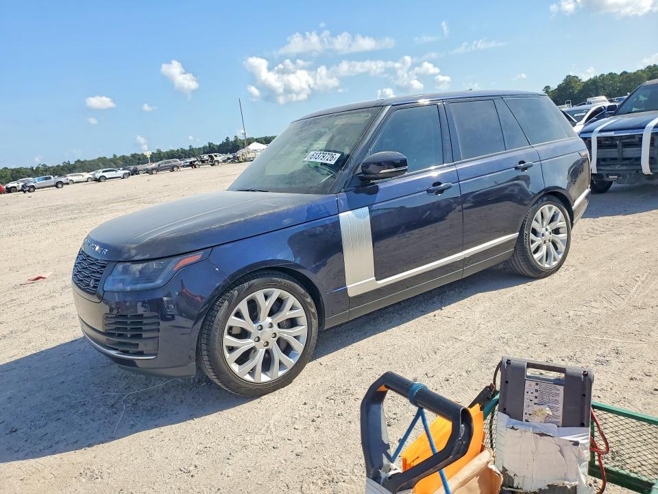 2021 Land rover RANGE ROVER VIN SALGS2RU0MA445776 COPART salvage auction — FRONT END, Tx - Certificate Of Title, sold $17,700 on 2026-09-29 (photo 1)