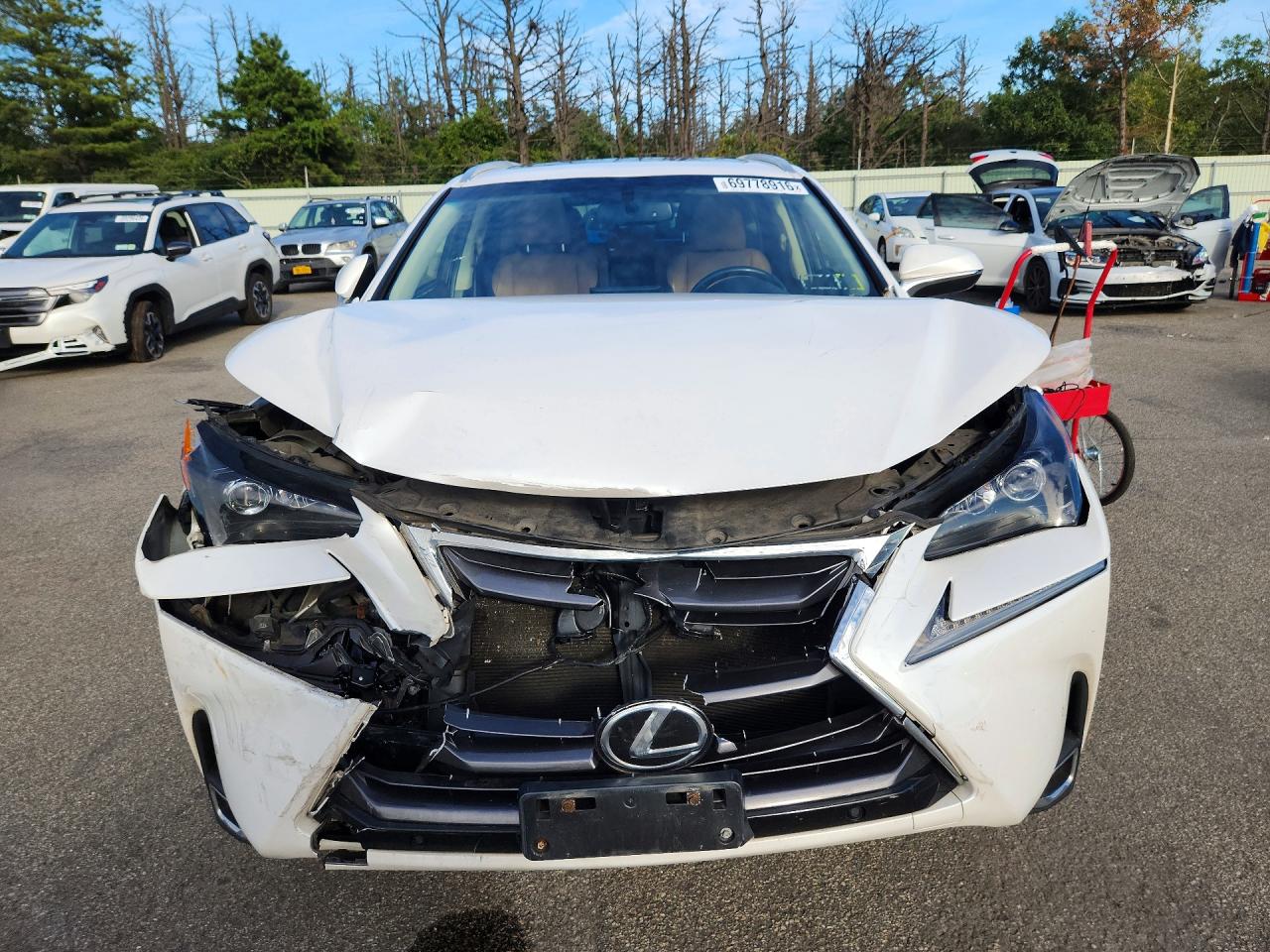 2017 Lexus Nx 200t VIN JTJBARBZ4H2142502 COPART salvage auction — Front End, Ct - Clean Title, sold $6,600 on 2026-09-25 (photo 5)
