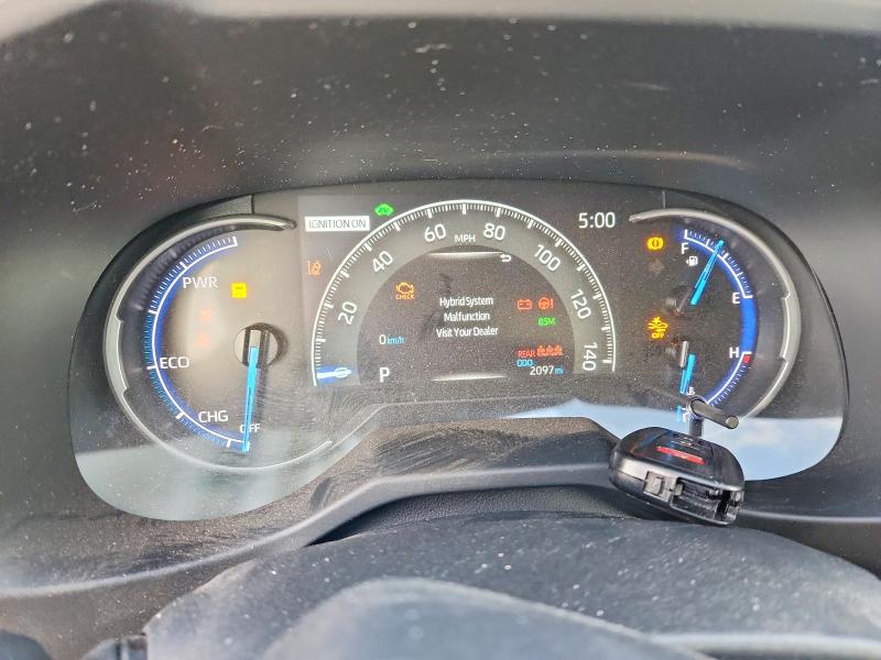 2025 Toyota Rav 4 VIN JTMRWRFV9SJ083535 COPART salvage auction — ROLLOVER, Ca - Salvage Certificate, sold $12,900 on 2026-09-24 (photo 9)