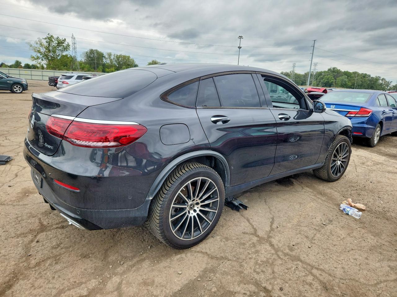 2023 Mercedes-Benz GLC Coupe VIN W1N0J8EB2PG156234 COPART salvage auction — Front End, Ct - Clean Title, sold $22,100 on 2026-09-25 (photo 3)