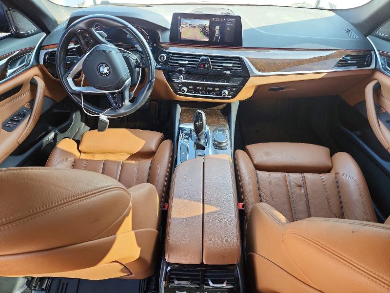2020 BMW 5er VIN WBAJS3C01LWW65841 COPART salvage auction — FRONT END, OK - CERT OF TITLE-SALVAGE, sold $13,800 on 2026-10-07 (photo 8)