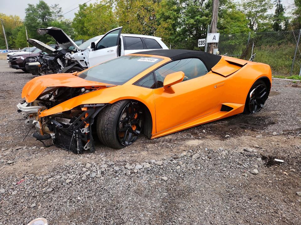 2017 Lamborghini Huracan VIN ZHWUR2ZF2HLA07627 — COPART salvage auction photo