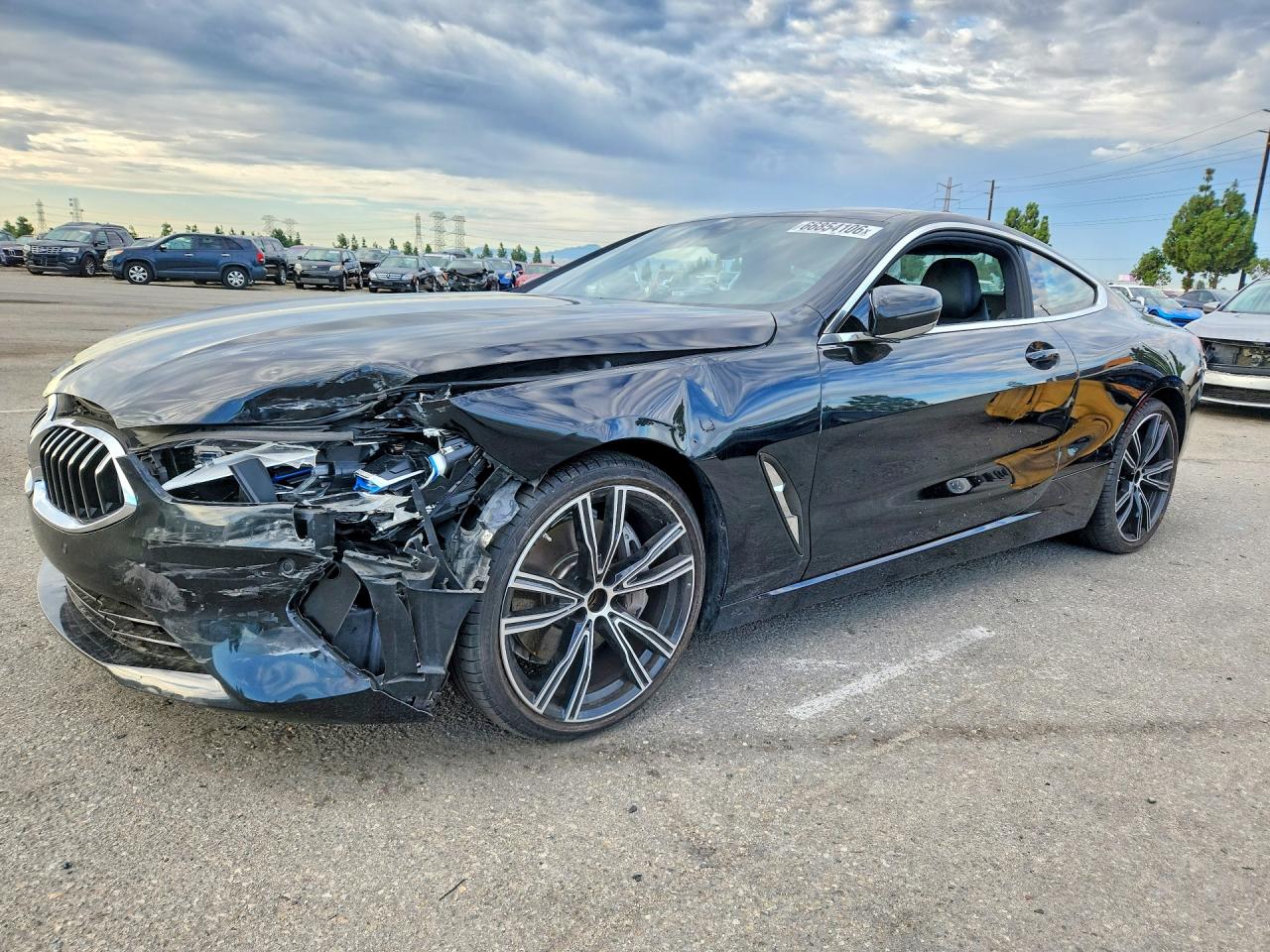 2021 BMW 8 Series VIN WBAAE2C07MCF46554 — COPART salvage auction photo