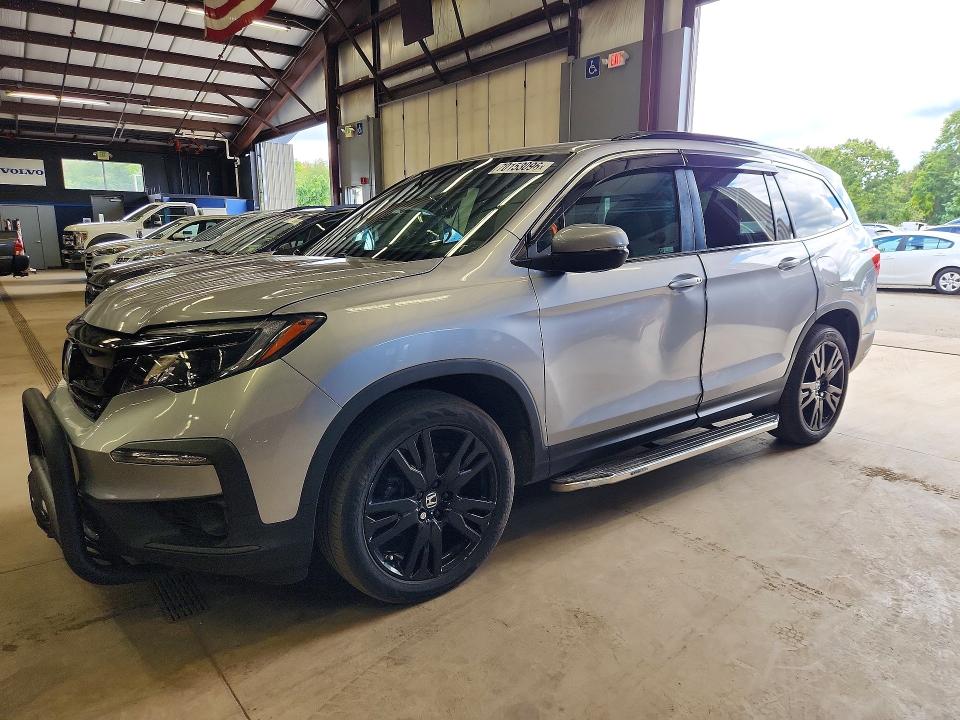 2021 Honda Pilot VIN 5FNYF6H28MB096493 COPART salvage auction — SIDE, VA - CERTIFICATE OF TITLE (P), sold $9,300 on 2026-10-15 (photo 1)
