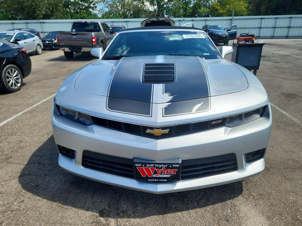 2014 Chevrolet Camaro VIN 2G1FJ3DJ9E9188552 COPART salvage auction — Rear End, St - Salvage Title, sold $8,600 on 2026-09-25 (photo 5)