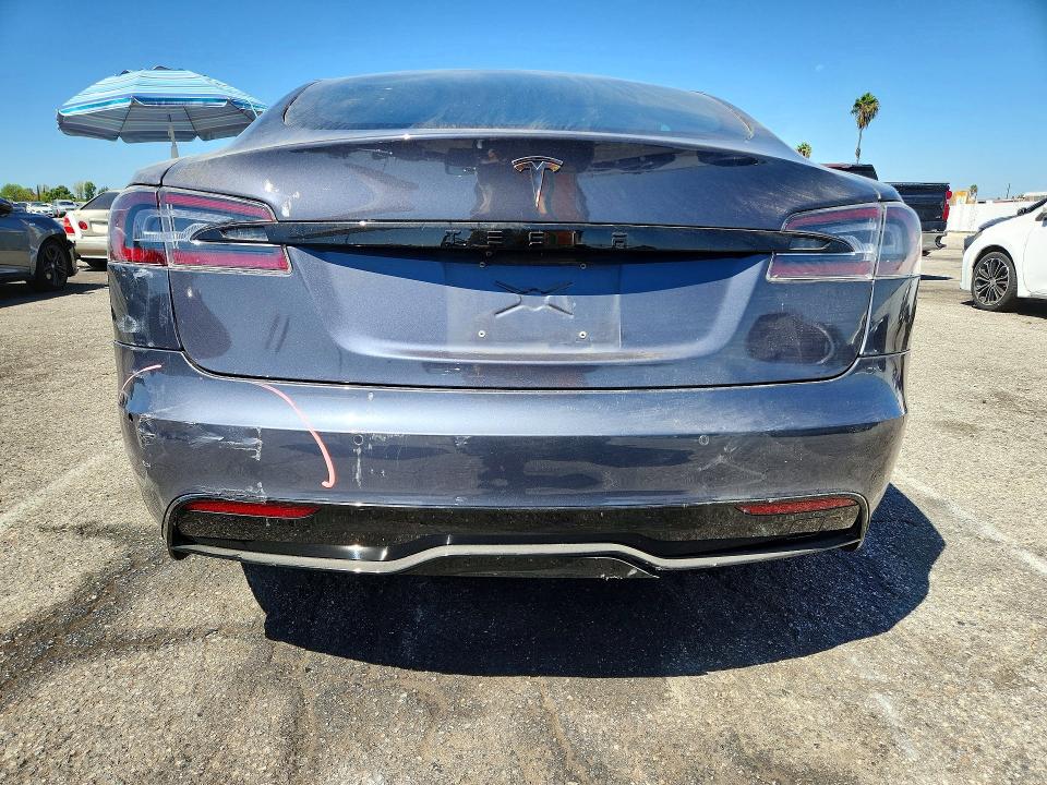 2022 Tesla Model s VIN 5YJSA1E51NF469557 COPART salvage auction — UNDERCARRIAGE, Ca - Salvage Certificate, sold $16,700 on 2026-09-29 (photo 6)
