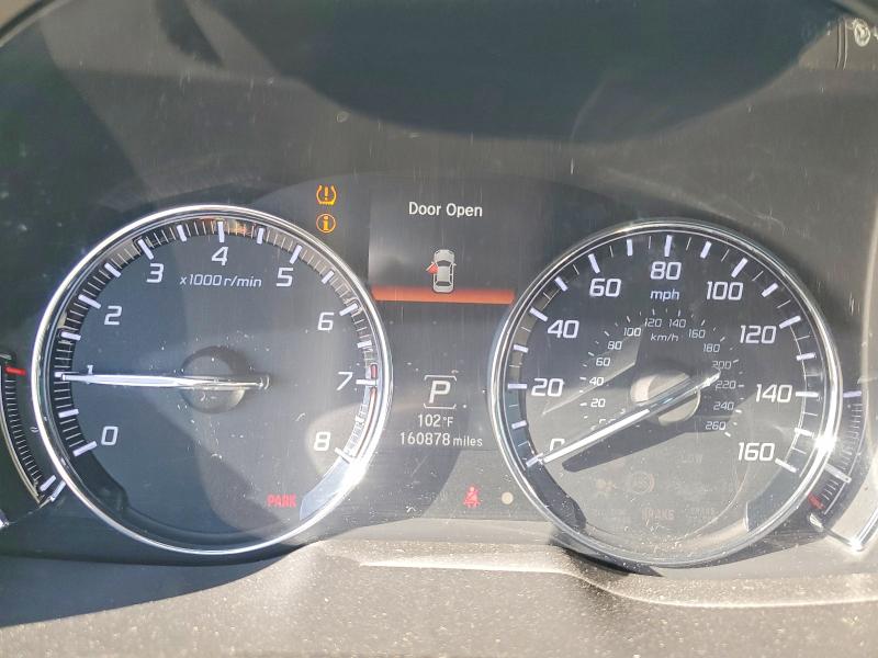 2014 Acura RLX VIN JH4KC1F36EC002606 COPART salvage auction — SIDE, Salvage Title, sold $850 on 2026-10-09 (photo 9)