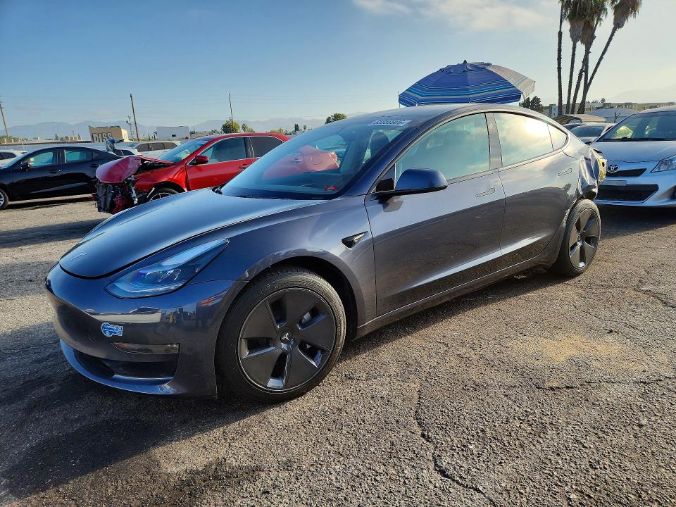 2021 Tesla Model 3 VIN 5YJ3E1EB1MF997791 — COPART salvage auction photo