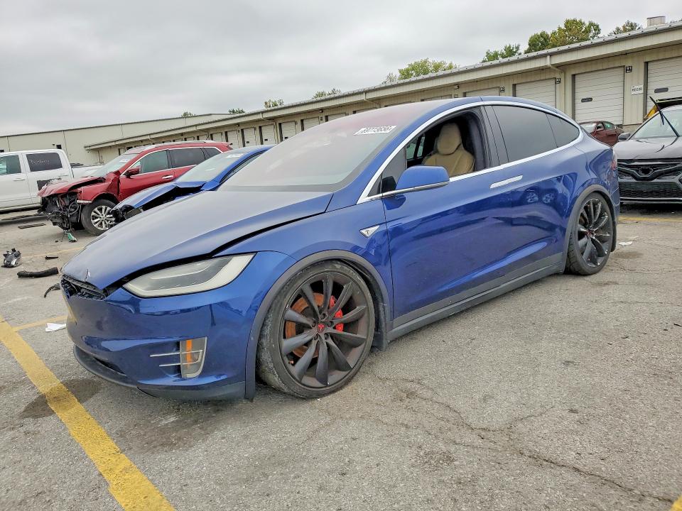 2016 Tesla Model x VIN 5YJXCAE47GFS00375 — COPART salvage auction photo