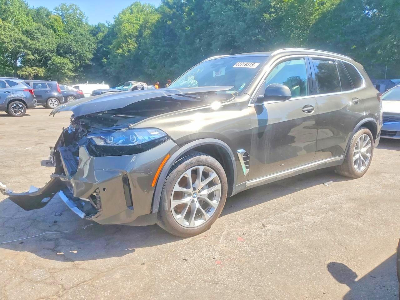 2025 BMW X5 VIN 5UX23EU05S9W72060 — COPART salvage auction photo