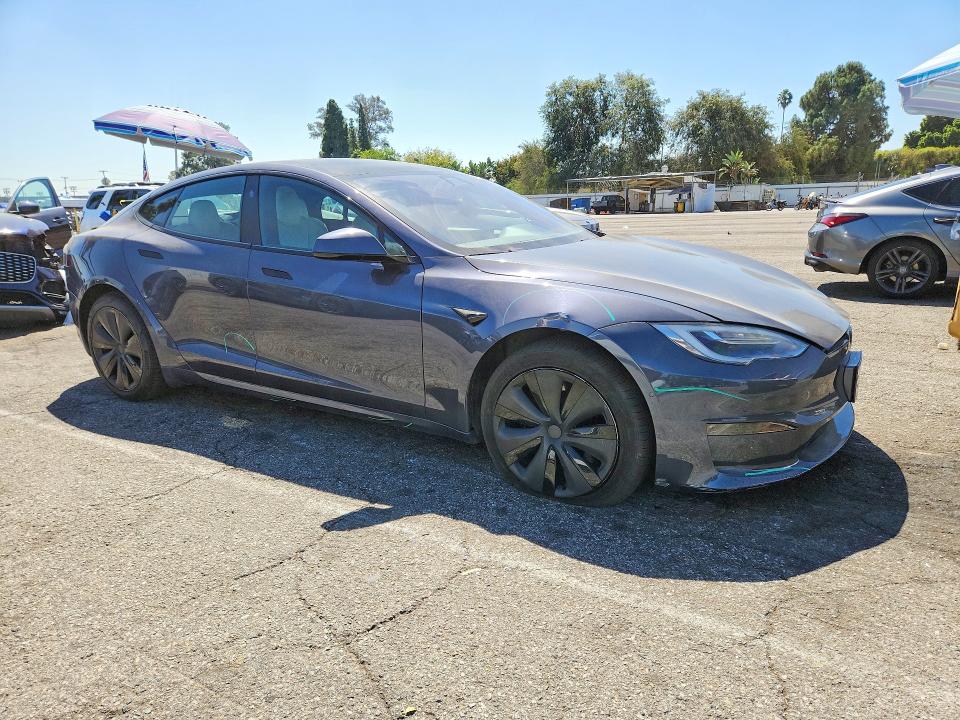2022 Tesla Model s VIN 5YJSA1E51NF469557 COPART salvage auction — UNDERCARRIAGE, Ca - Salvage Certificate, sold $16,700 on 2026-09-29 (photo 4)