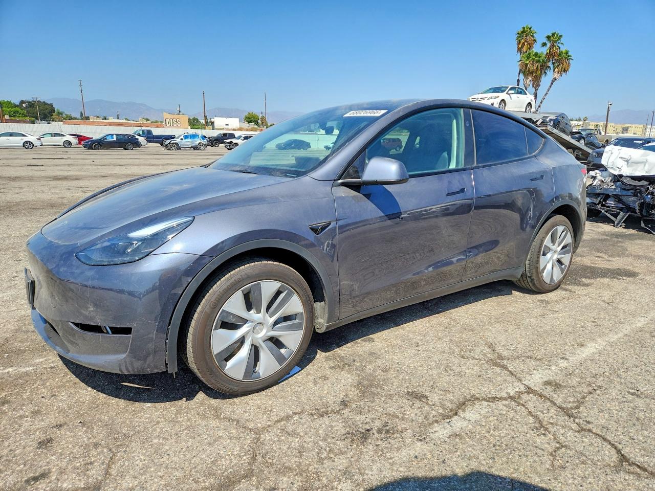 2023 Tesla Model Y VIN 7SAYGDEEXPF904057 — COPART salvage auction photo