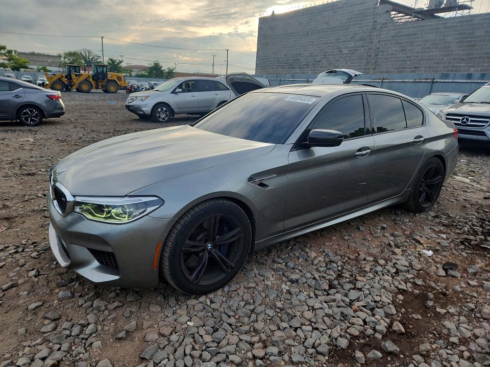 2018 BMW M5 VIN WBSJF0C50JB283413 COPART salvage auction — SIDE, NY, sold $28,000 on 2026-10-05 (photo 1)