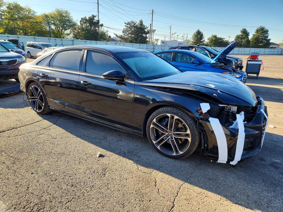 2025 Audi A8 VIN WAULDAF88SN012405 COPART salvage auction — REAR END, Oh - Cert Of Title-Salvage, sold $25,500 on 2026-10-07 (photo 4)