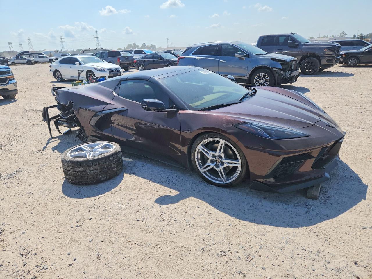 2023 Chevrolet Corvette VIN 1G1YC3D45P5102327 COPART salvage auction — Rear End, Sv - Salvage Title, sold $34,750 on 2026-09-25 (photo 4)