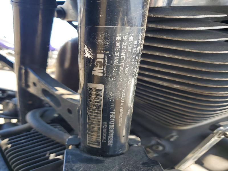 2016 Harley-davidson Fl VIN 1HD1KTM31GB629350 COPART salvage auction — SIDE, Ca - Salvage Certificate, sold $2,150 on 2026-10-03 (photo 9)
