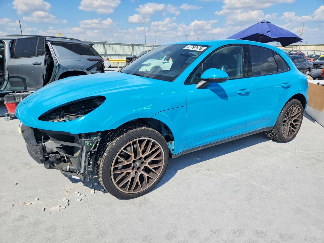 2021 Porsche Macan VIN WP1AB2A59MLB33783 — COPART salvage auction photo