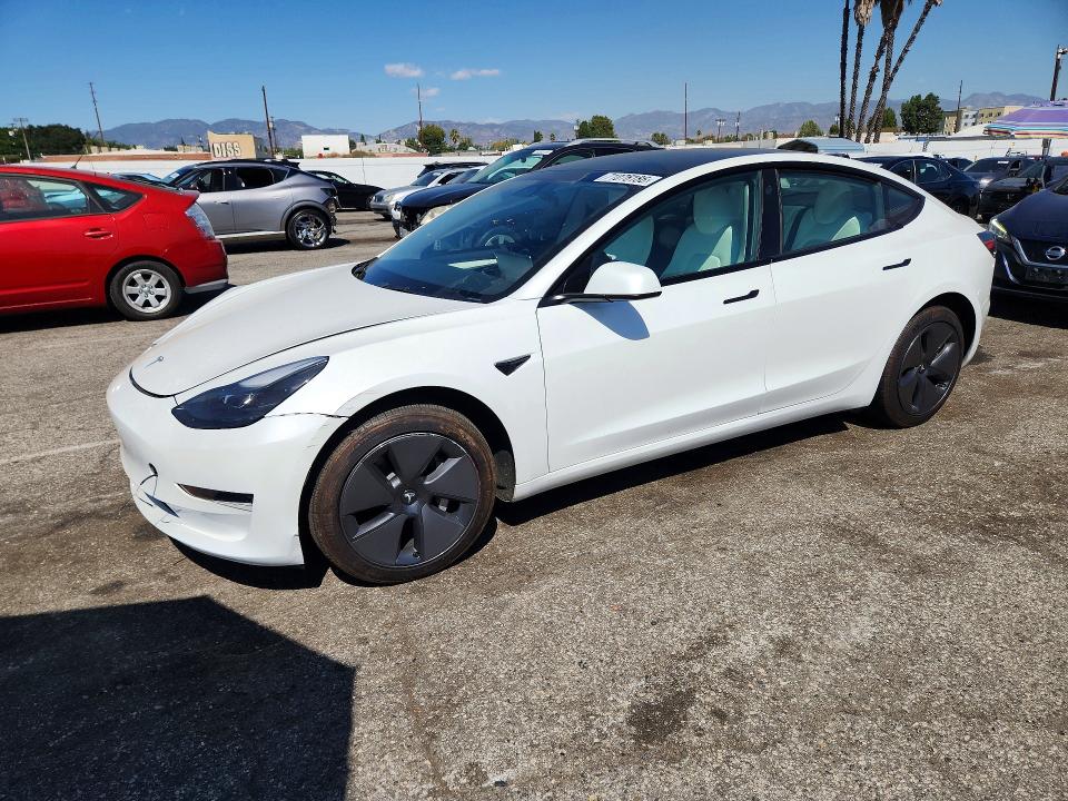 2023 Tesla Model 3 VIN 5YJ3E1EA7PF507642 — COPART salvage auction photo