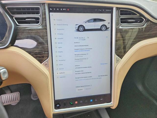 2016 Tesla Model x VIN 5YJXCDE24GF026216 COPART salvage auction — FRONT END, CA - CERTIFICATE OF TITLE, sold $9,100 on 2026-10-09 (photo 9)