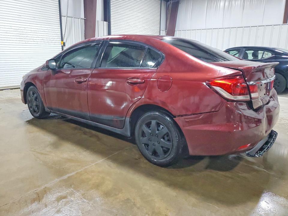 2013 Honda Civic VIN 2HGFB2F53DH584089 COPART salvage auction — REAR END, Pa - Certificate Of Salvage, sold $1,300 on 2026-09-09 (photo 2)