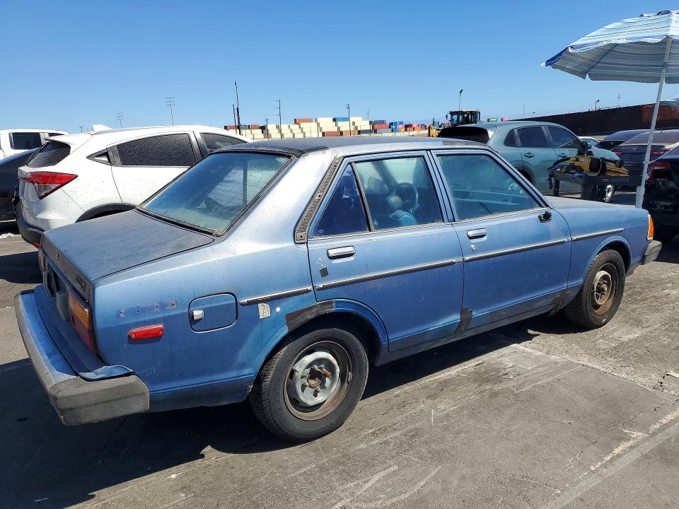 1982 Datsun B210 VIN JN1PB01S2C9354033 COPART salvage auction — NORMAL WEAR, CA - DIS/DLR/EXP ONLY CLEAN TITLE, sold $450 on 2026-09-23 (photo 3)