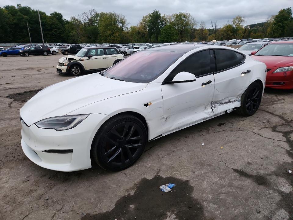 2021 Tesla Model s VIN 5YJSA1E67MF456948 — COPART salvage auction photo