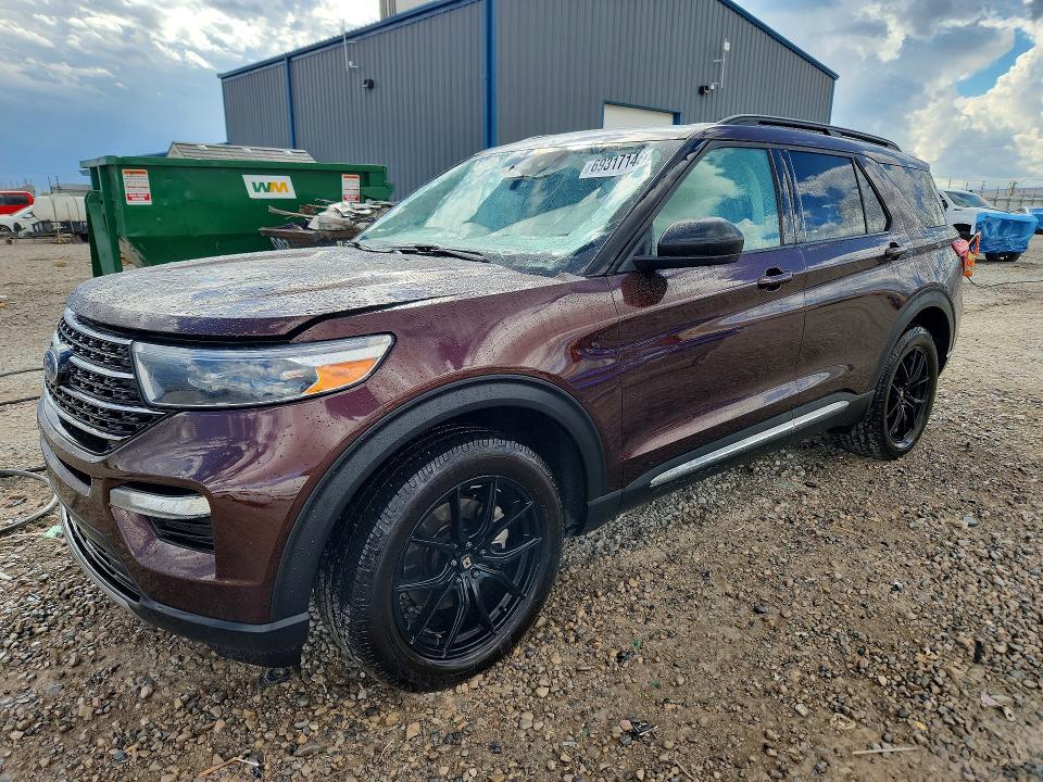 2020 Ford Explorer VIN 1FMSK8DH1LGB41653 — COPART salvage auction photo