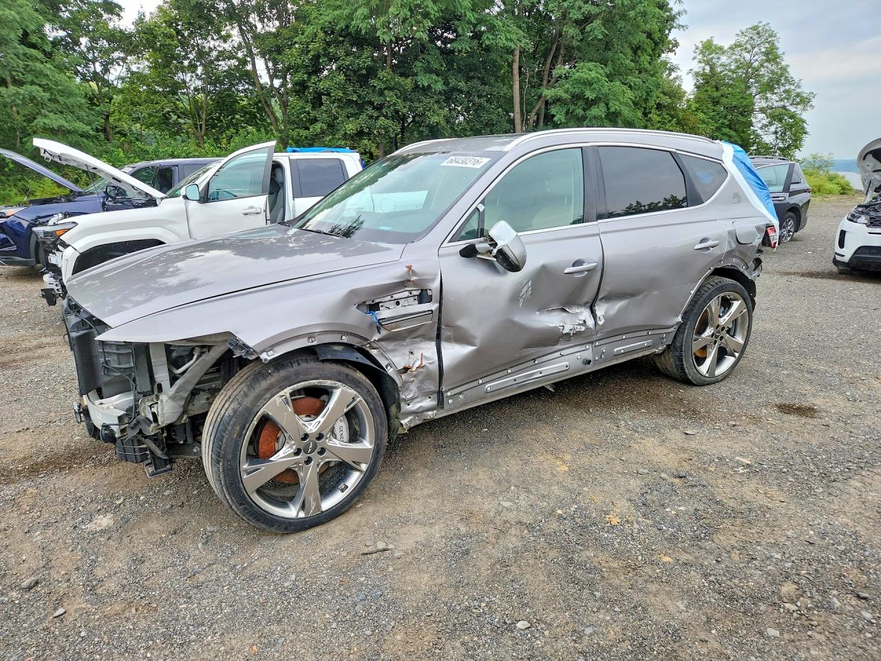 2023 Genesis GV80 VIN KMUHCESC0PU122548 — COPART salvage auction photo
