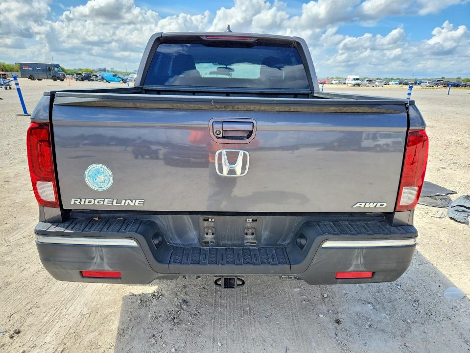 2017 Honda Ridgeline VIN 5FPYK3F57HB033437 COPART salvage auction — NORMAL WEAR, LA - CERTIFICATE OF TITLE, sold $8,300 on 2026-10-15 (photo 6)