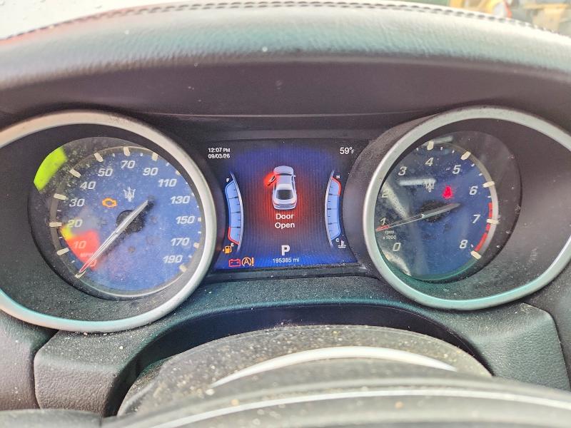 2016 Maserati Ghibli VIN ZAM57RSA2G1176222 COPART salvage auction — FRONT END, OK - CERTIFICATE OF TITLE, sold $1,300 on 2026-09-22 (photo 9)