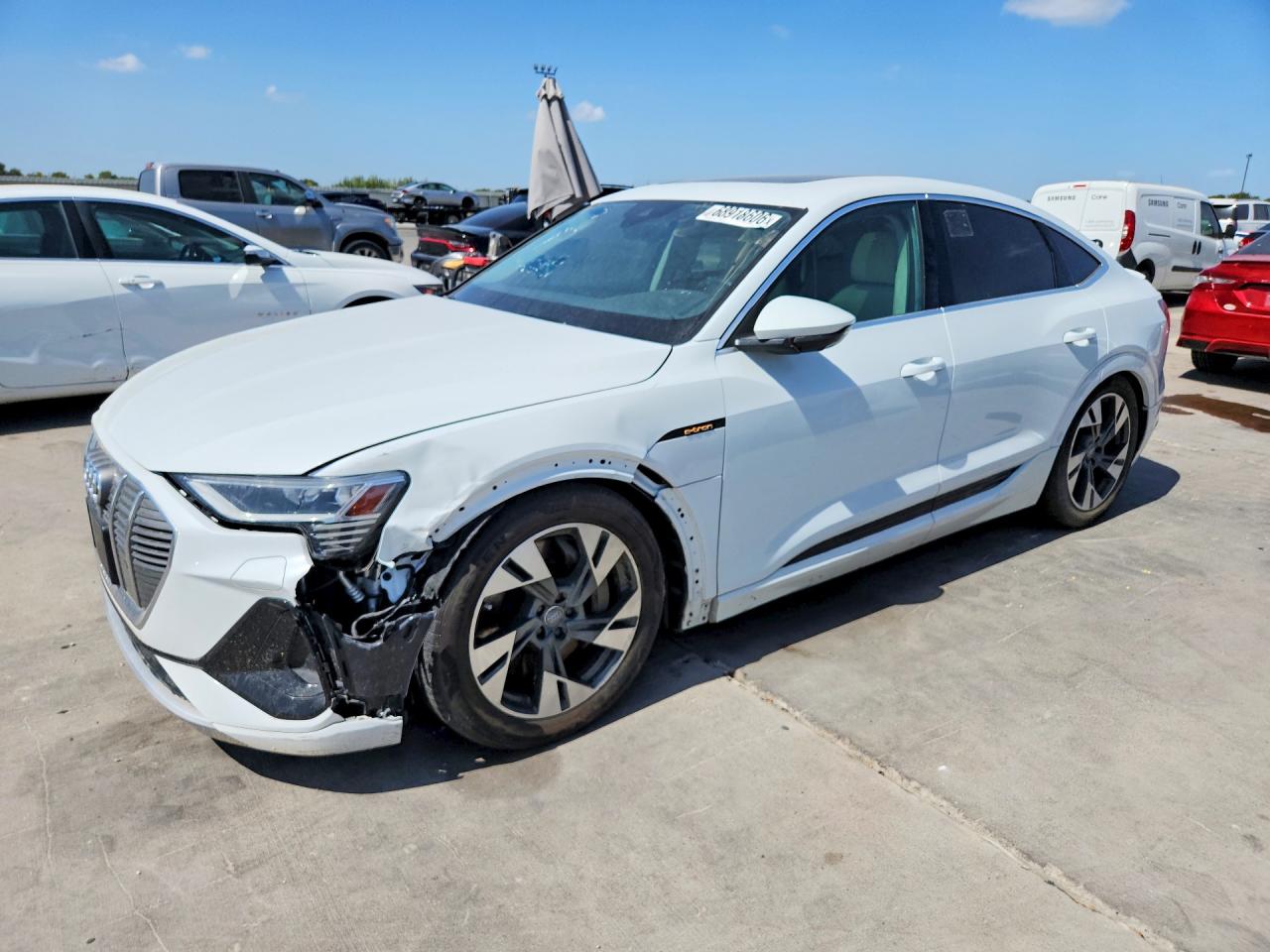 2021 Audi e-tron VIN WA12AAGE0MB000548 — COPART salvage auction photo