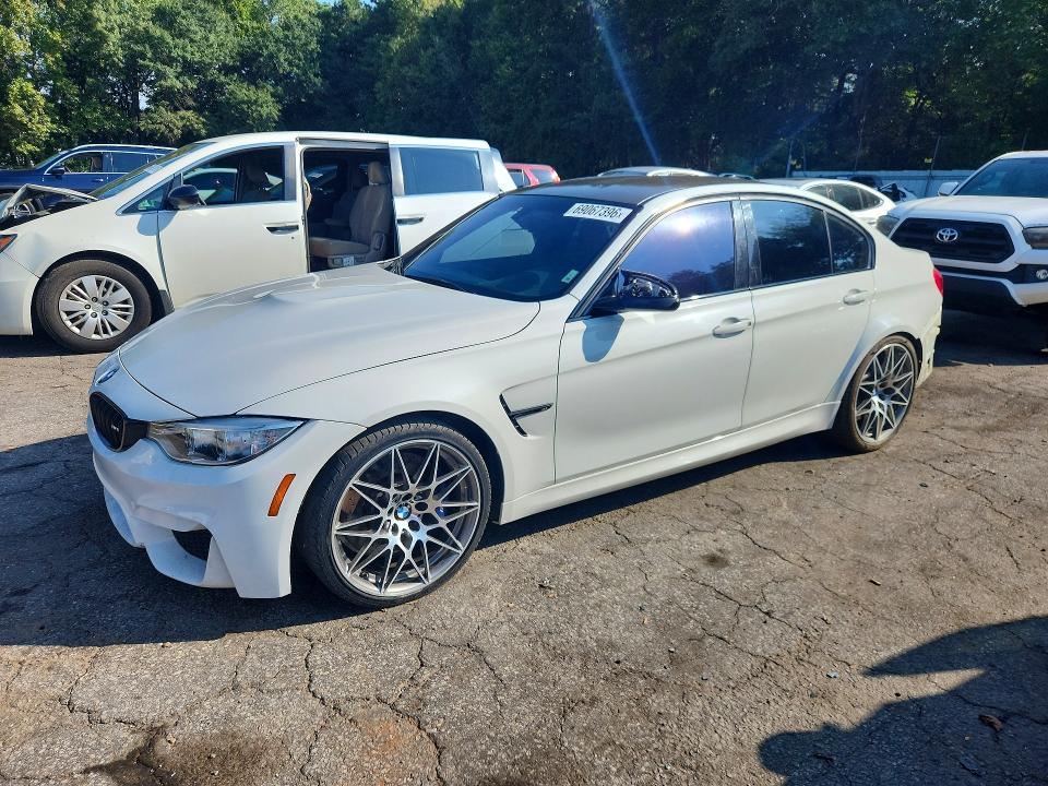 2017 BMW M3 VIN WBS8M9C54H5G84614 — COPART salvage auction photo