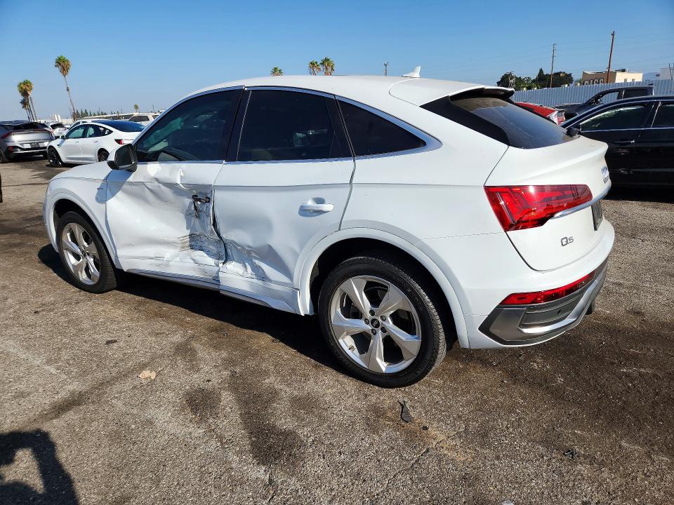 2021 Audi Q5 sportback VIN WA15AAFY1M2133862 COPART salvage auction — SIDE, Ca - Salvage Certificate, sold $12,400 on 2026-09-15 (photo 2)