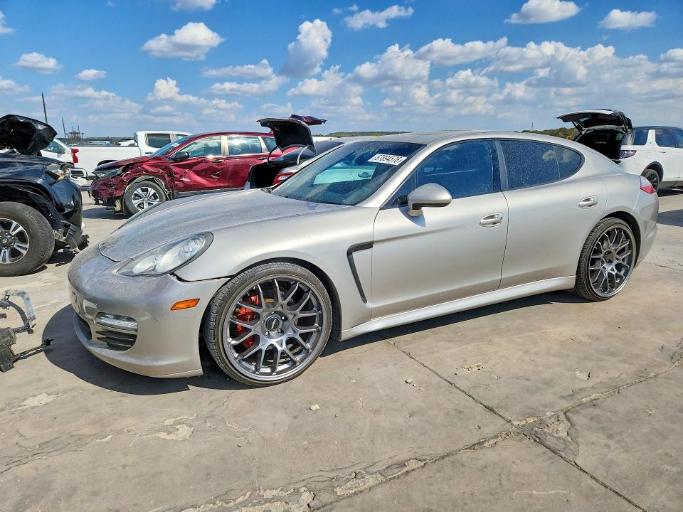 2012 Porsche Panamera VIN WP0AA2A74CL010297 COPART salvage auction — FRONT END, Tx - Certificate Of Title (P), sold $4,450 on 2026-10-01 (photo 1)