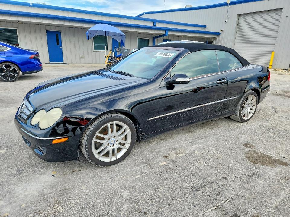2009 Mercedes-benz Clk-class VIN WDBTK56F69T107693 COPART salvage auction — FRONT END, FL - CERT OF TITLE-REBUILT (P), sold $0 on 2026-09-26 (photo 1)