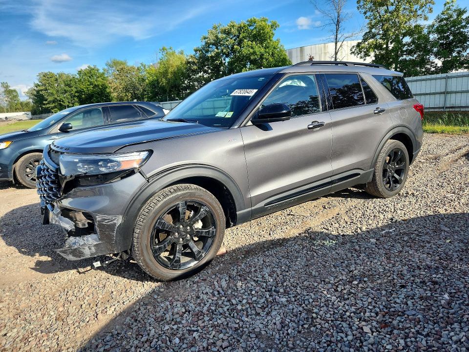 2023 Ford Explorer VIN 1FMSK8KH9PGA65110 COPART salvage auction — FRONT END, Ny - Mv-907A Salvage Certificate, sold $10,100 on 2026-10-05 (photo 1)